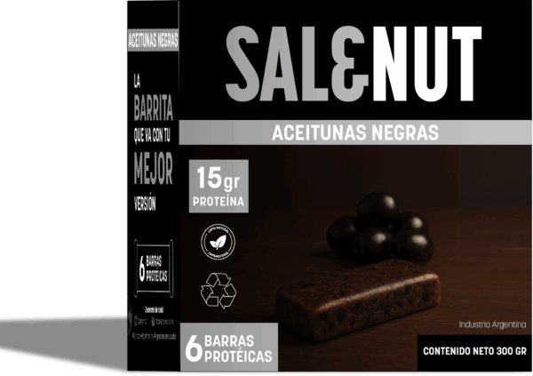 Barrita protéica - Gusto Aceitunas - Paquete de 6 - Imagen 7