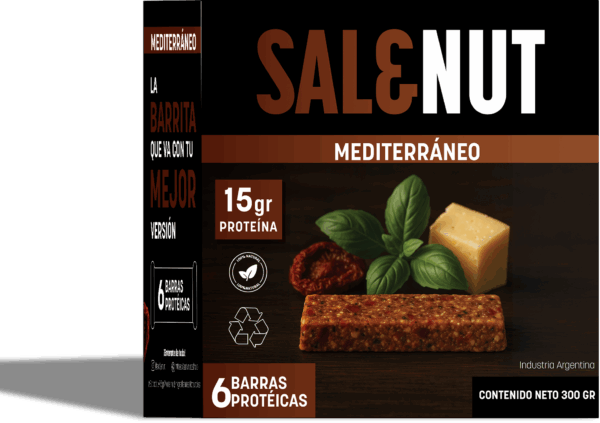 Barrita protéica - Gusto Mediterráneo - Paquete de 6 - Imagen 3