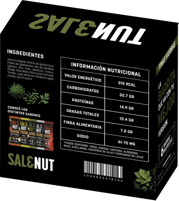 Barritas protécias - Gusto Finas Hierbas - Paquete de 6 - Imagen 7
